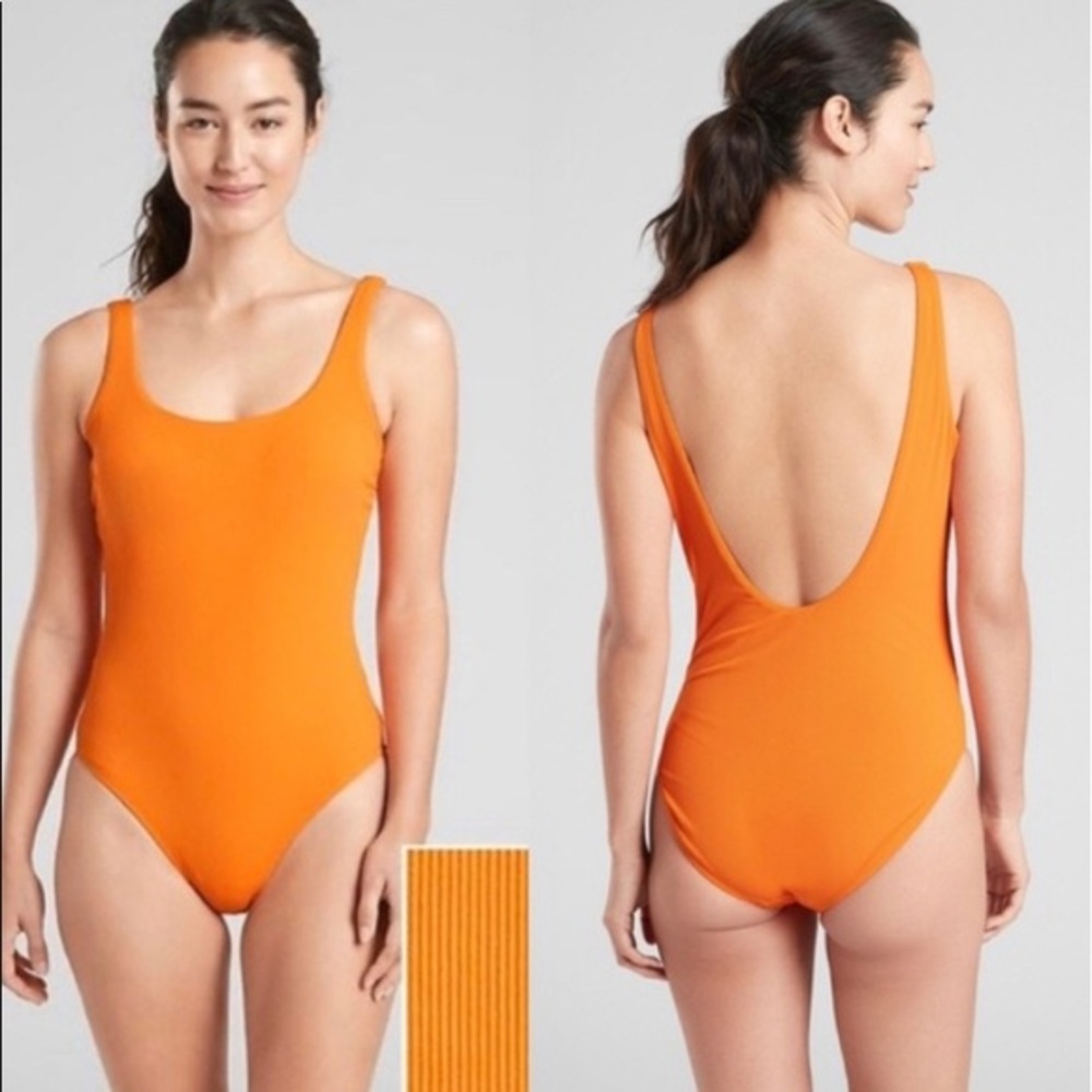 Athleta Cloudbreak Rib Scoop One Piece Swimsuit
